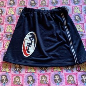 Fila zipper mini skirt